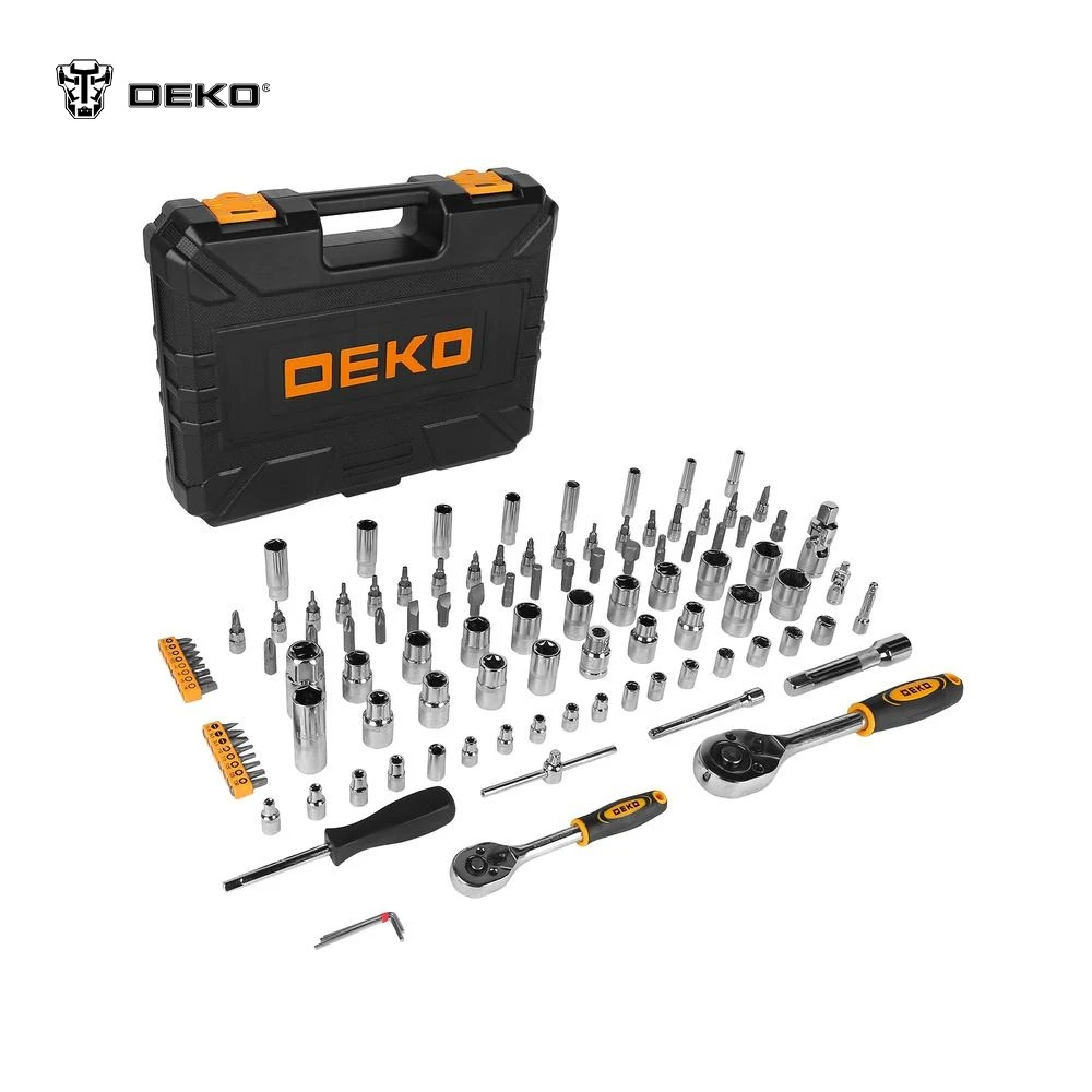 Tool Kit for auto Deko dkat108 108 items 065-0795 for repairs construction Repair Professional accessories Spare parts handheld