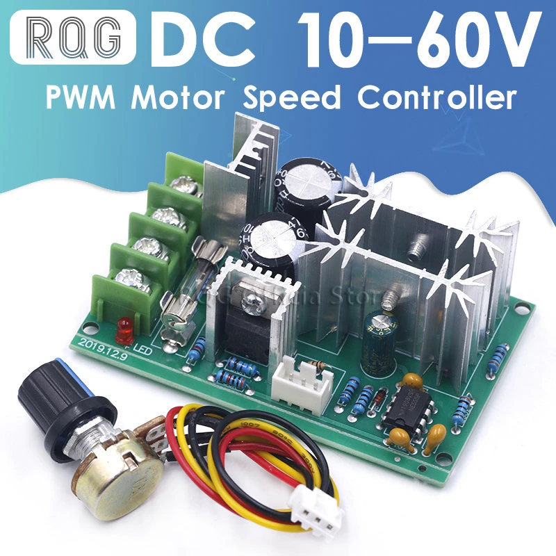 DC10-60V DC 10-60V Motor Speed Control PWM Motor Speed Controller Switch 20A Current Voltage regulator High Power Drive Module