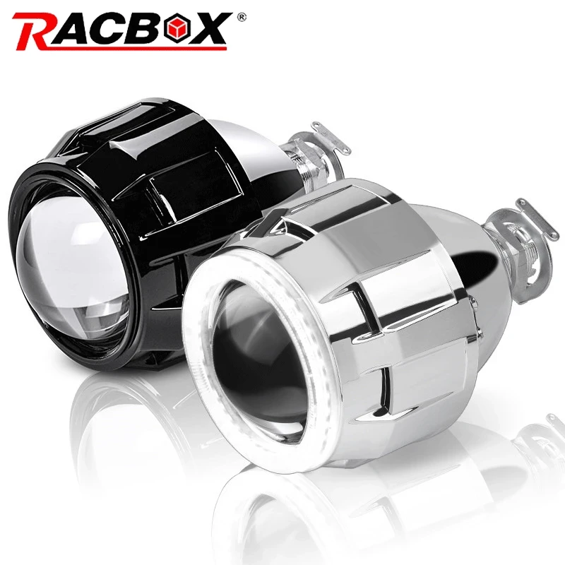 2.5 inch Projector Lens Bi-Xenon Fit H4 H7 Socket Car Headlight Use H1 HID Bulb For Retrofit Replacement Auto Headlamp