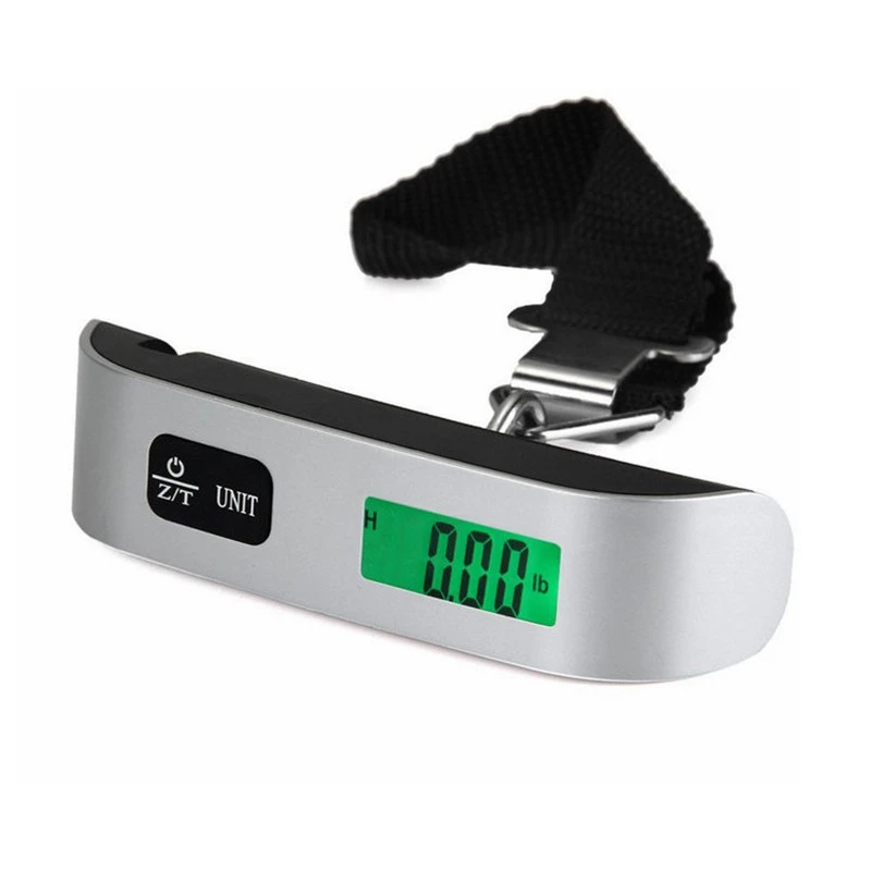 Mini Portable 50kg X 10g Electronic Suitcase Scale for FishingTravel Luggage Digital Hanging Weight Steelyard Luggage Scale