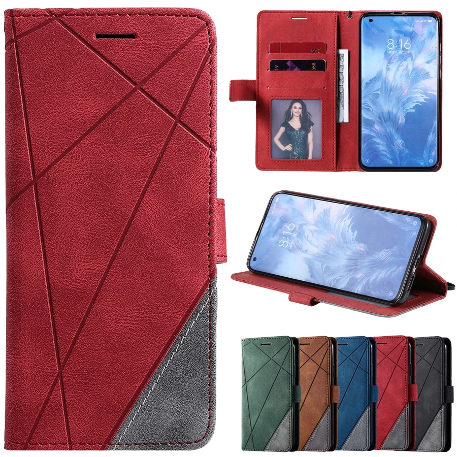 PU Flip Leather Case For Xiaomi Redmi Note 10 Pro 9T 8T 7 8 9 Pro Redmi 7A 8A 9A 9C K20 K30 K40 Pro Shockproof Phone Stand Cover