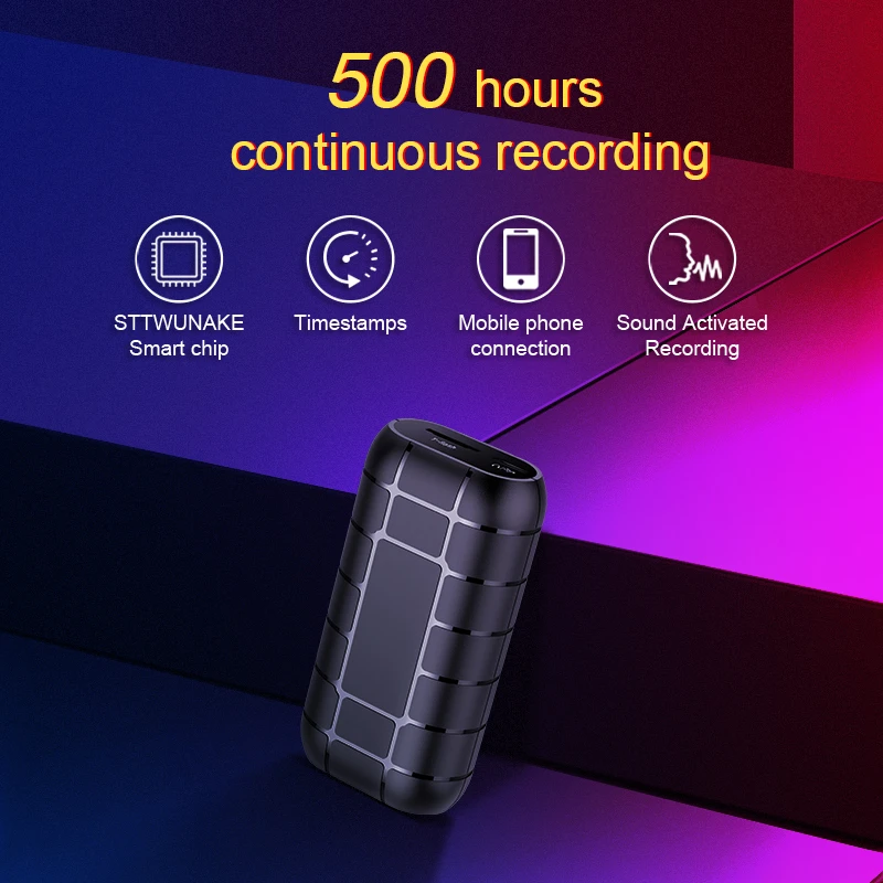 XIXI SPY 500hours Voice recorder Dictaphone pen audio sound mini activated digital professional micro flash drive