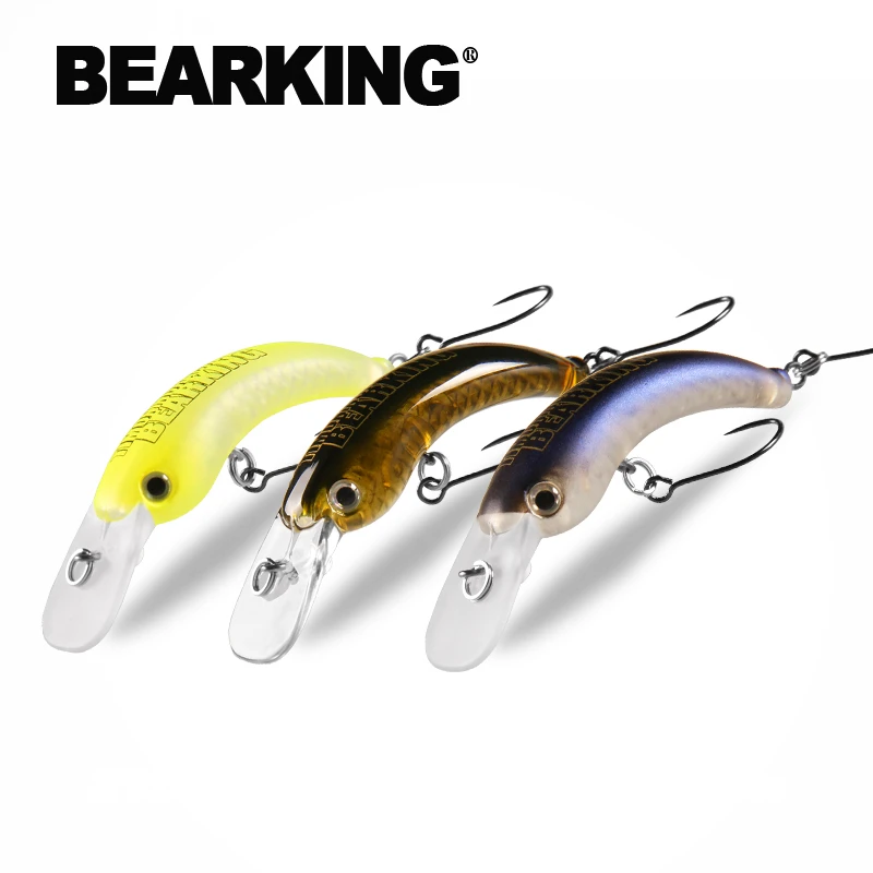 BEARKING 3pcs per set 29mm 42mm  Fishing Lure Trout Mini Crankbait Wobbler Fishing Tackle Minnow Crank Artificial Hard Bait