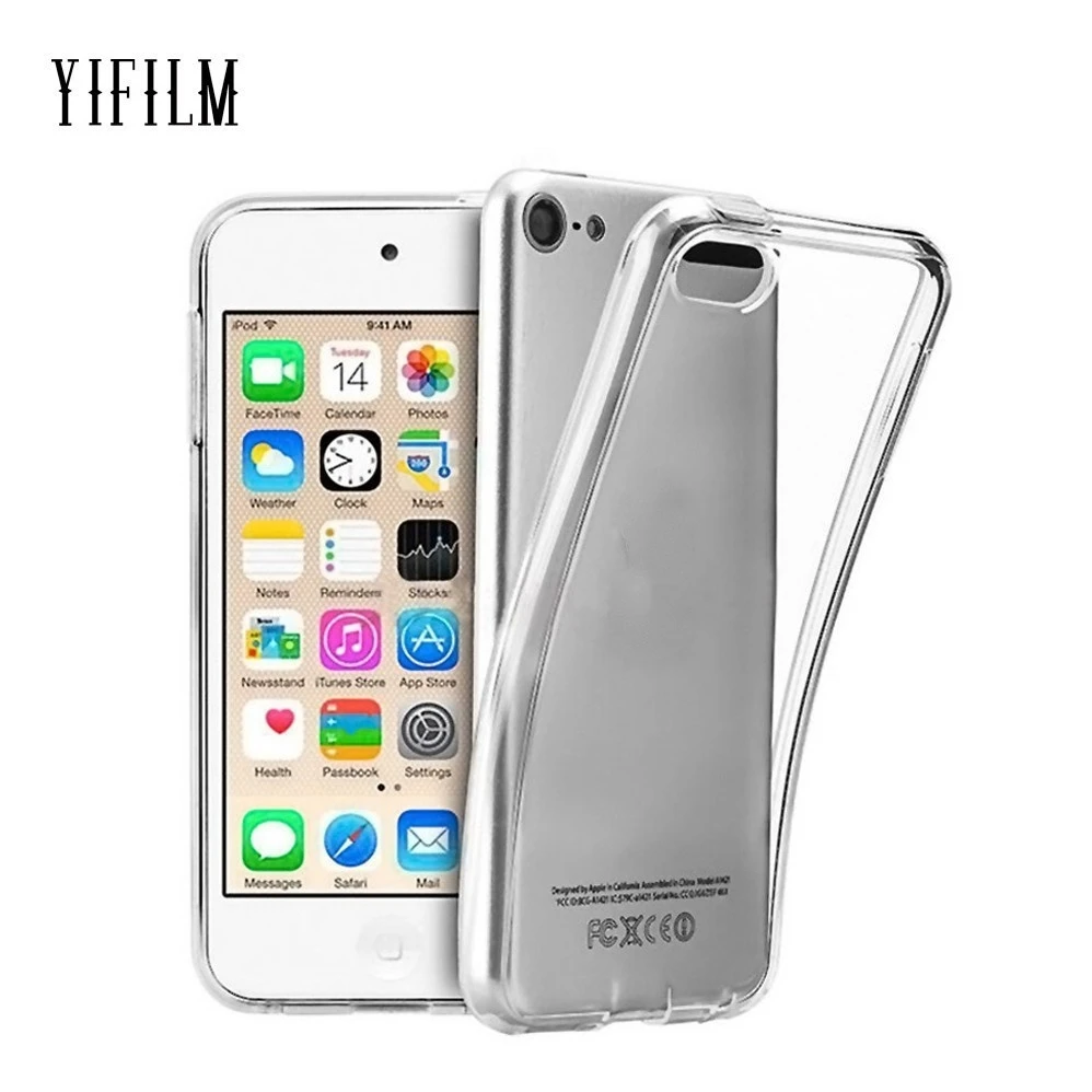 For Apple iPod Touch 5 6 7 Soft TPU Silicone Case iPhone SE X XS XR 11 Pro Max Transparent Slim Anti Slip Shockproof Cover Case