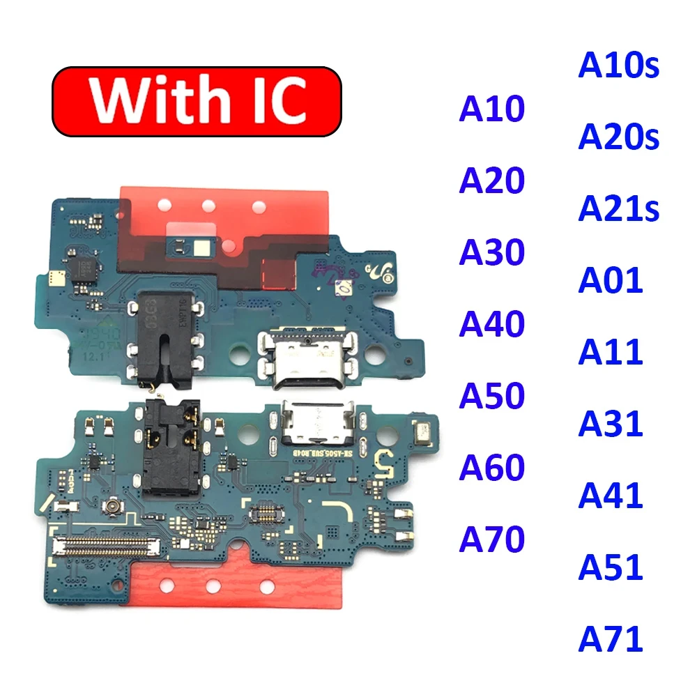 USB Charger Charging Port Dock Connector Board Flex Cable For Samsung A50 A505 A10 A20 A30 A40 A60 A70 A01 A11 A21s A31 A51 A71