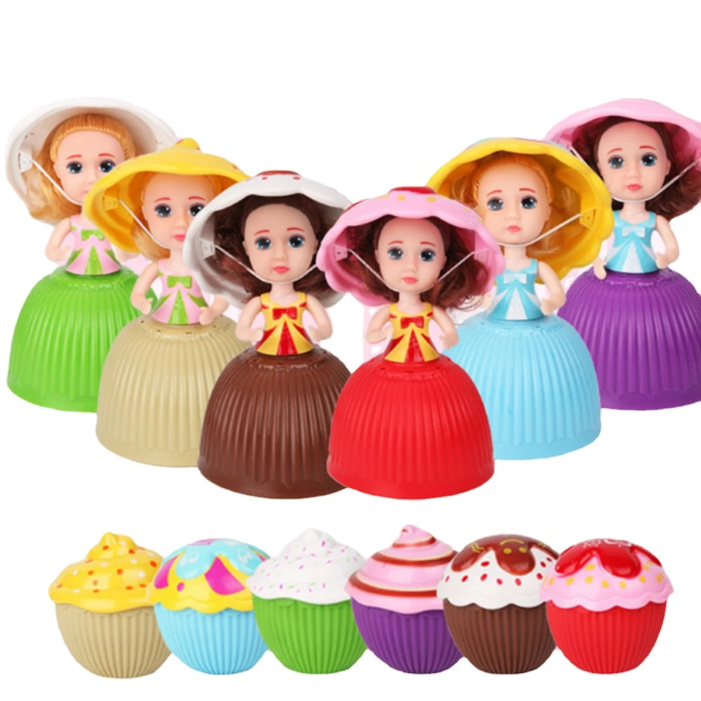 1pc Mini Beautiful Cake Doll Toy Surprise Cupcake Kids Doll Toys for Children Kids Transformed Scented Girls Funny Games Toys