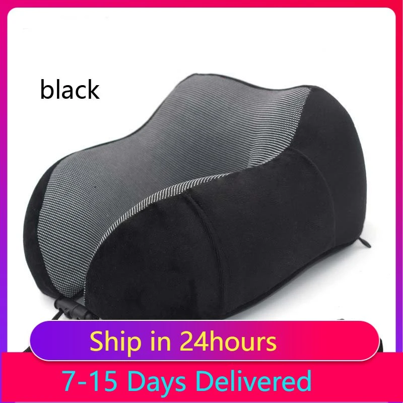 Memory Foam Airplane Neck Rest Pillows Headrest Cushion Travel Healthcare Insert Pillows Drop Shipping