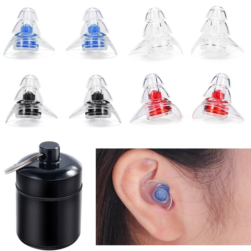 1 Pair/Set Soft Silicone Ear Plugs Anti Noise Snore Earplugs Noise Reduction Sound Insulation Ear Protection Earplugs #293913