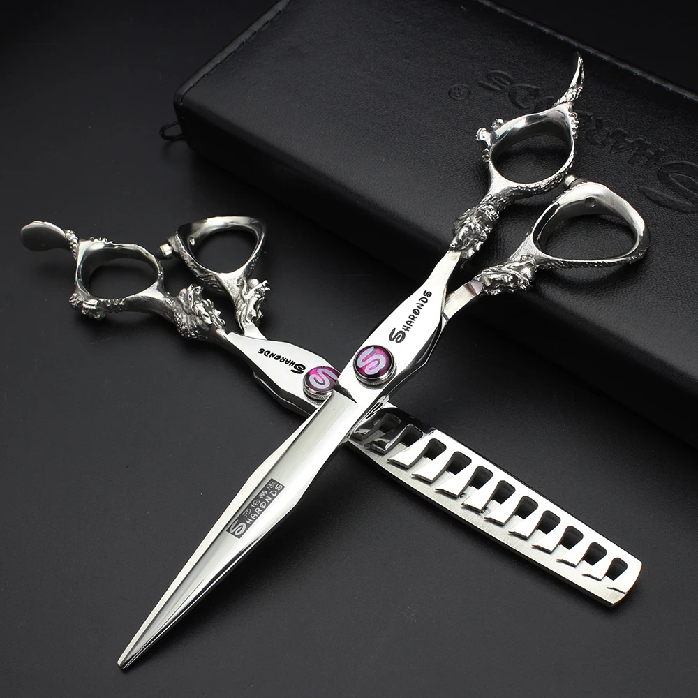 Professional Hairdressing Scissors 6/7/8/9 Inch Cutting Thinning Shears Salon Barber Hair Scissors Set Haidressing Tool 440C