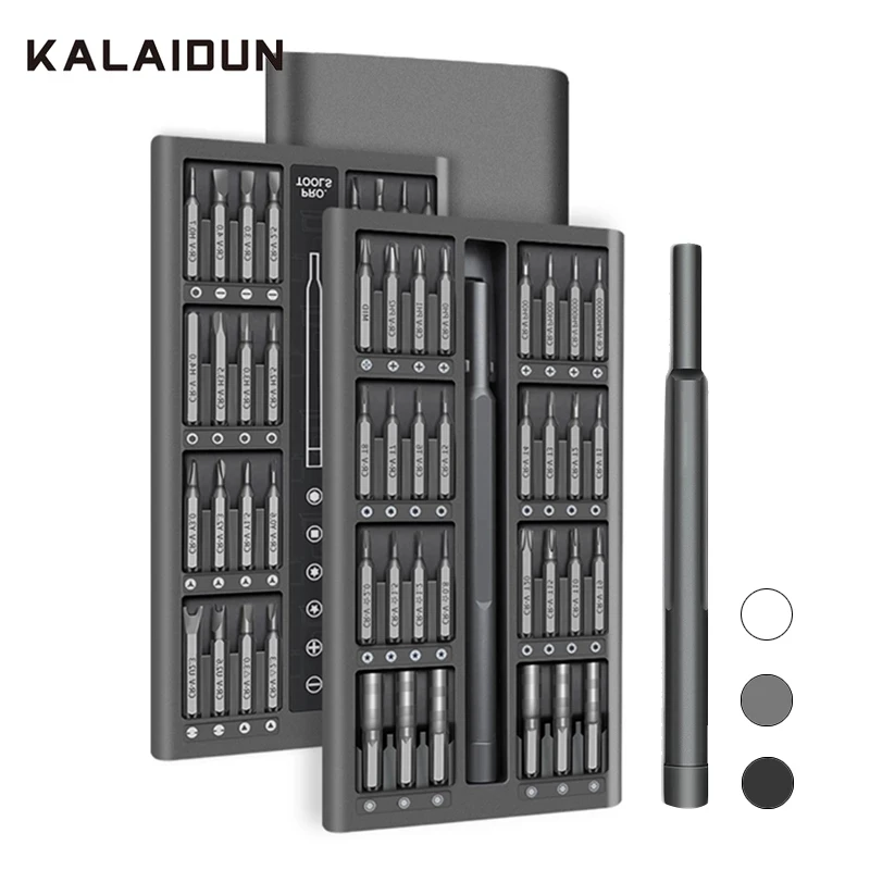 KALAIDUN Screwdriver Set 63 In 1 Precision Screw Driver Torx Bit Magnetic Hex Phillips Bits Mobile Phone Laptop Repair Tools Kit