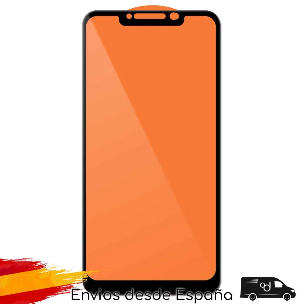 Tempered Glass for Xiaomi Pocophone F1 Flat 21D 11H Screen Protector Cover Front Shockproof Anti Shock Black Border