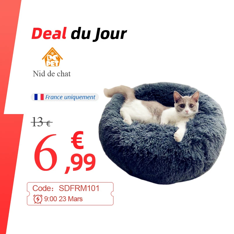 Round Cat Beds House Soft Long Plush Best Pet Dog Bed For Dogs Basket Pet Products Cushion Cat Bed Cat Mat Animals Sleeping Sofa