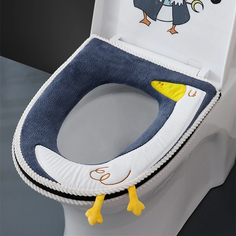 NEW Hot Sale Comfortable cartoon bathroom Toilet Seat Cover Winter Toilet Cover Household Closestool Mat Seat Case Lid Cover