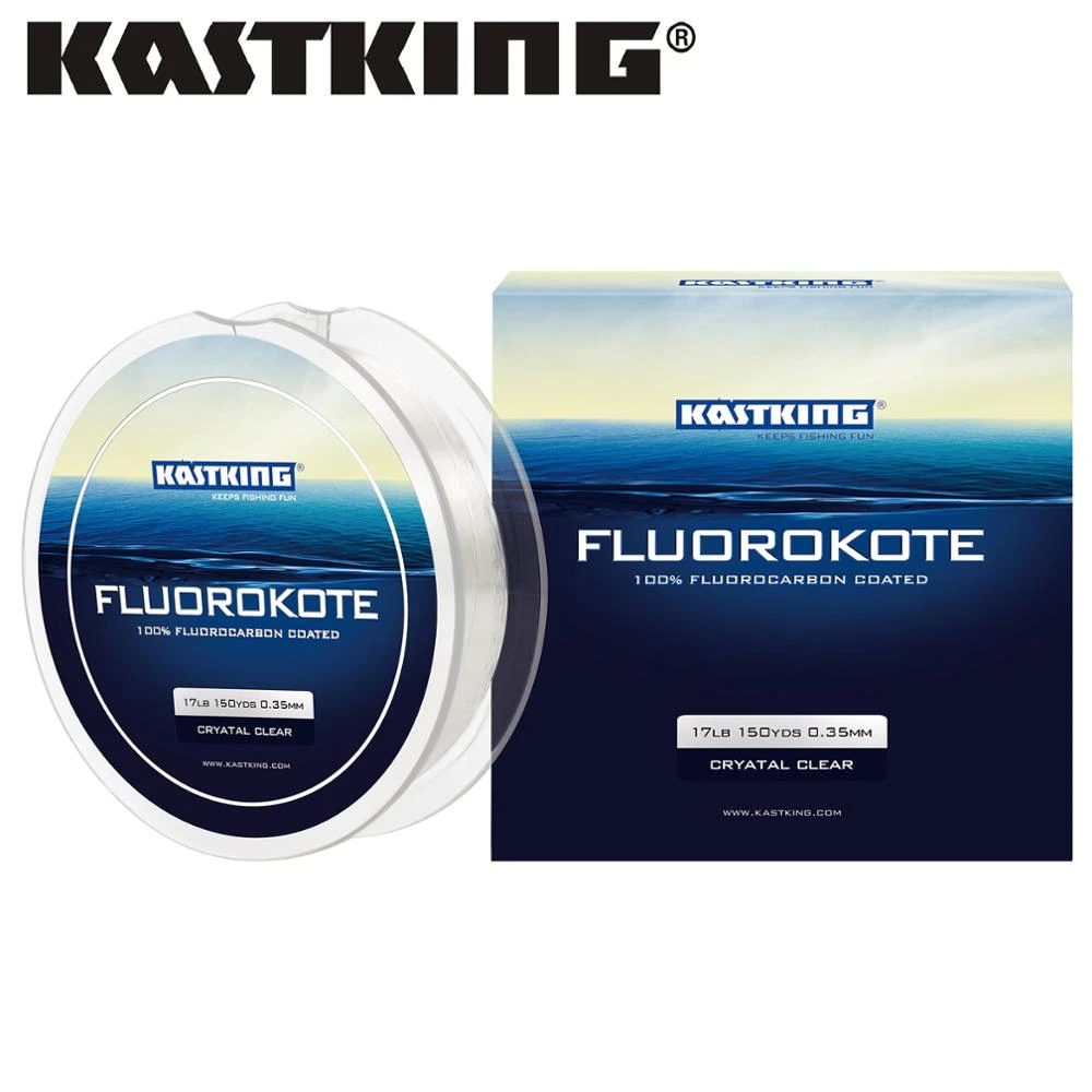 KastKing FluoroKote Strong Fluorocarbon Coated Line 137m 274m 0.18-0.48mm Monofilament Fishing Line Low Memory Leader Line