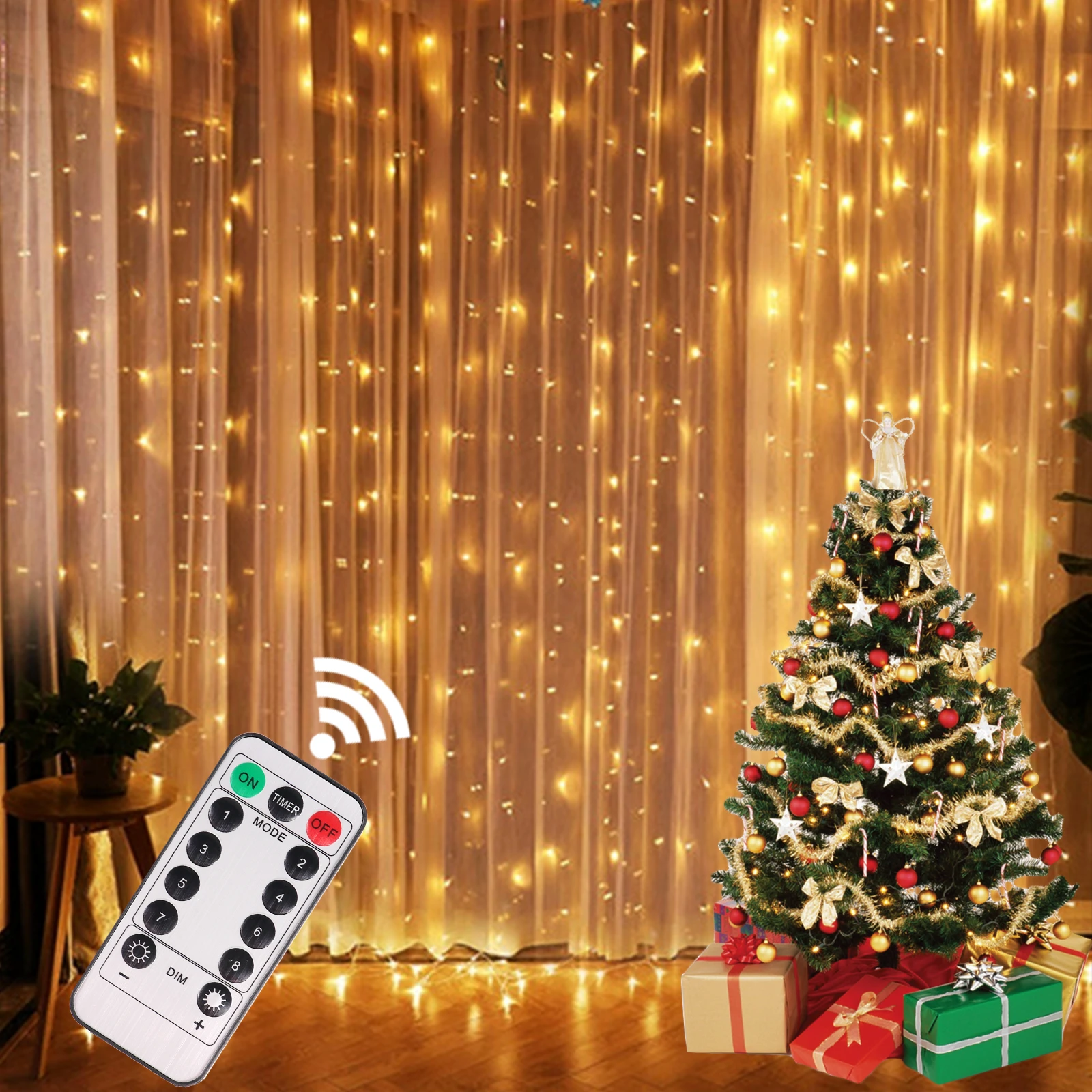 USB Festoon String Light Fairy Garland Curtain Light Christmas Light Christmas Decor For Home Holiday Decorative New Year Lamp