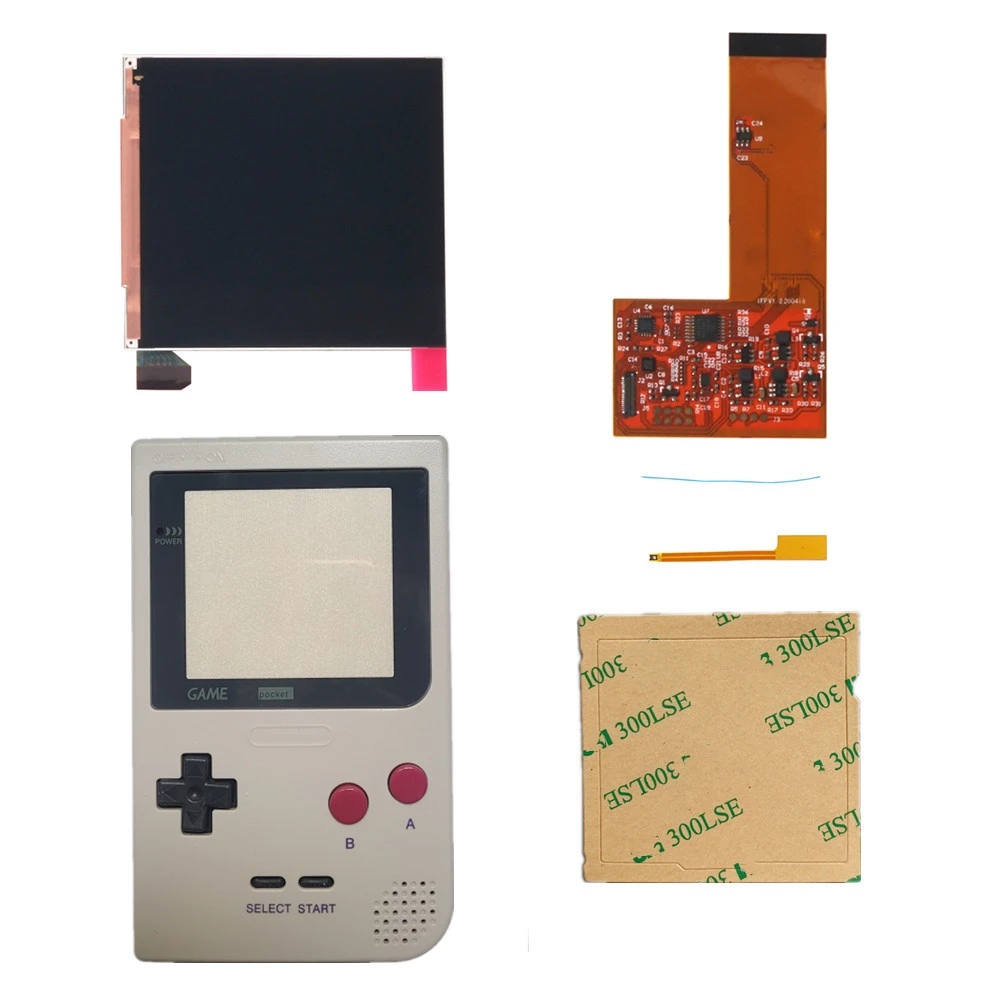 FUNNYPLAYING FOR GBP/GBL IPS LCD RETRO PIXEL KIT HIGH LIGHT BACKLIGHT BRIGHTNESS  36 retro color combinations FOR GAMEBOY POCKET