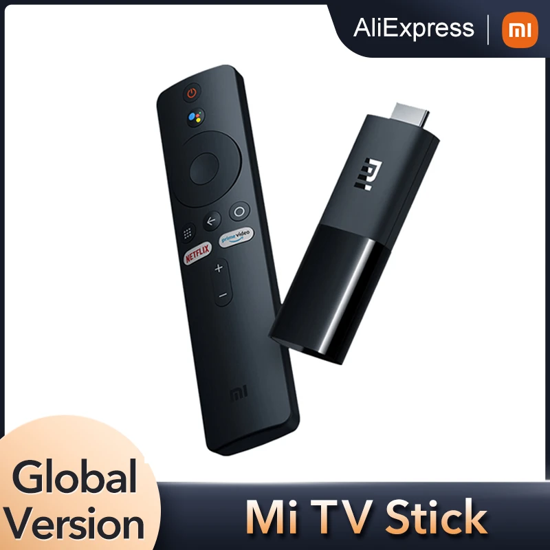 Global Version Xiaomi Mi TV Stick Android TV 9.0 Quad Core Chromecast 1080P HD Audio Decoding Google Assistant Xiaomi TV Stick
