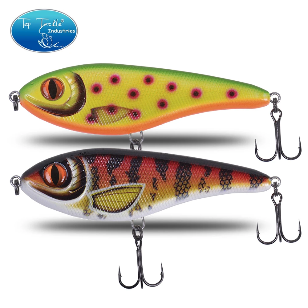 CF lure Slow Sinking Jerkbait 68mm-9g 78mm-15g 90mm-21g 105mm-30g Musky Pike Slider Bass