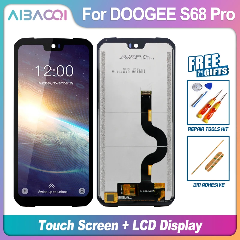 New Touch Screen+LCD Display Assembly Replacement For Doogee S30/S40/S55/S60/S68 Pro/S70/S88 Pro/S90/A95 Pro/Shoot 1 Phone