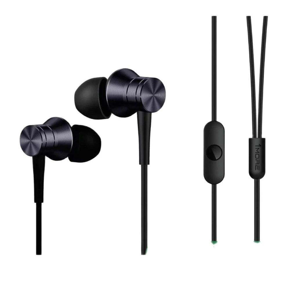 Headphones 1MORE Piston Fit In-Ear E1009 Gray wired, plug-in, 20-20000 Hz, 32 Ohms, 100 dB, with microphone, Mini Jack 3.5 mm, metal, gray