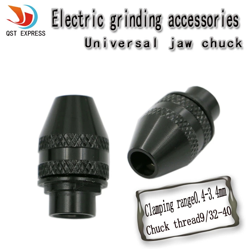 9/32-40 mini drill chucks keyless drill chuck for dremel Rotary Tools Accessories 0.4-3.4mm small drill chuck for flexible shaft