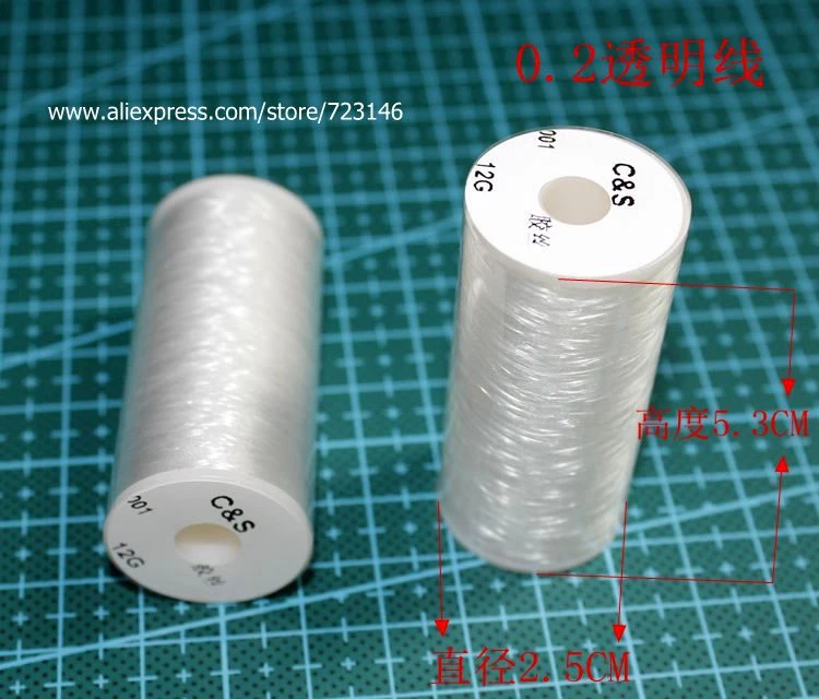 transparent thread 0.2mm 0.25mm 0.3mm 0.35mm to 8mm invisible thread Sequins embroidery thread high strength nylon sewing thread