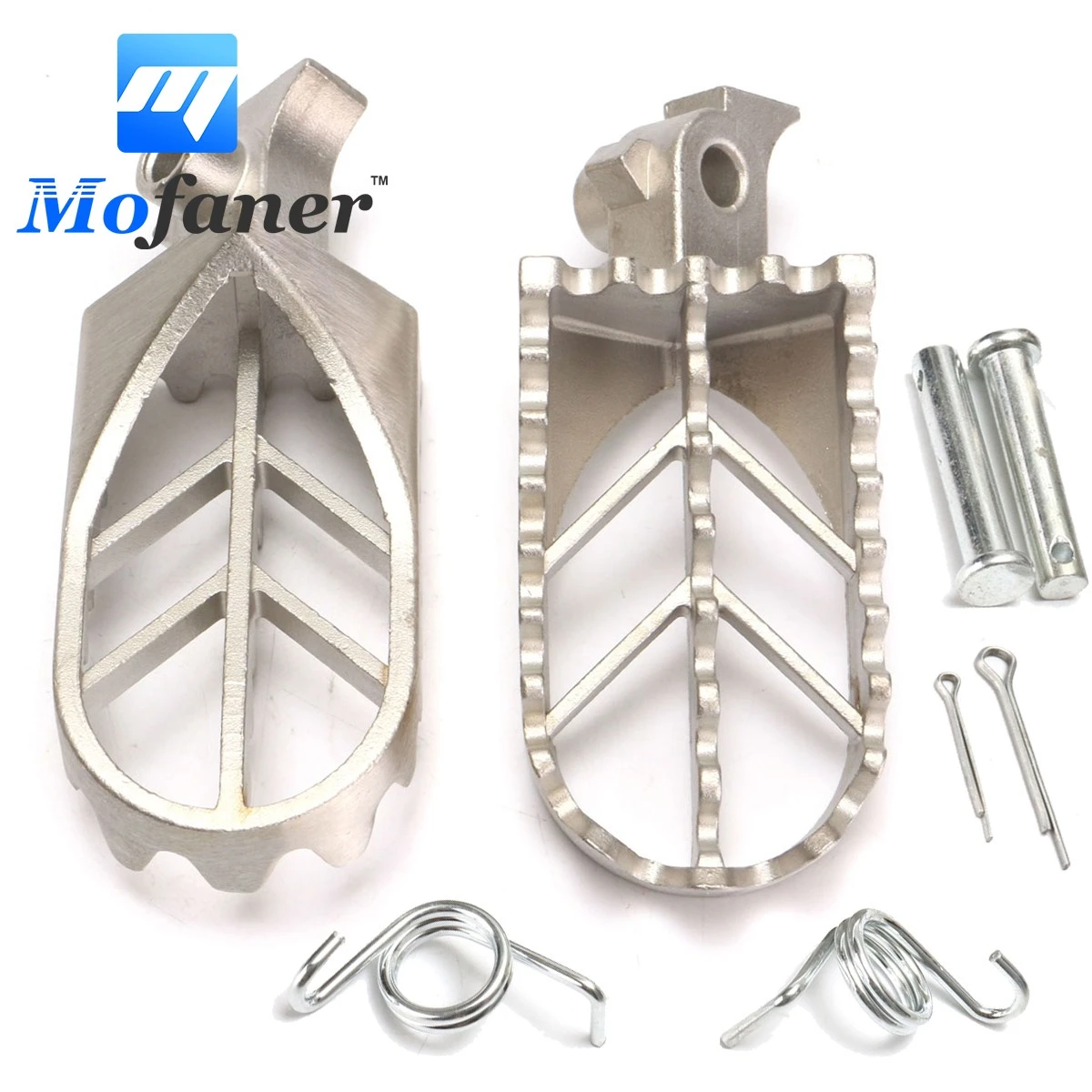 1 Set Stainless Steel Motorcycle Foot Peg Rest Pedal For Yamaha YZ85 YZ125 YZ250 YZ450F WR250F