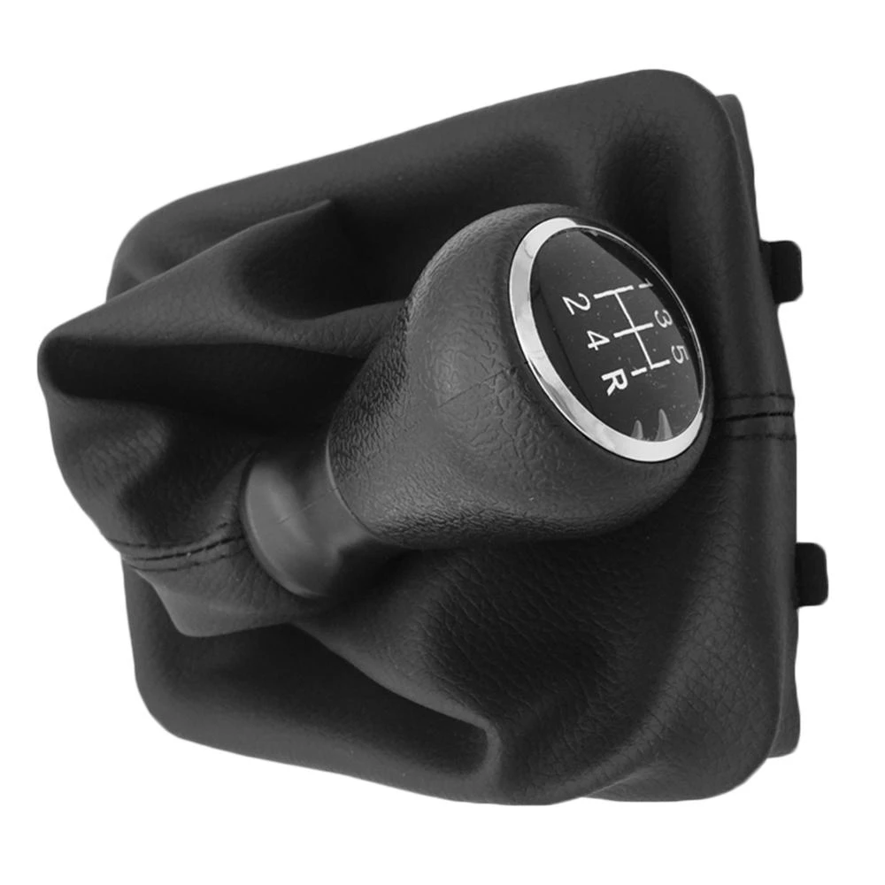 5 Speed Gear Shift Knob with Collars Gear Shift Lever Dust Anti-dust Cover For Peugeot 206