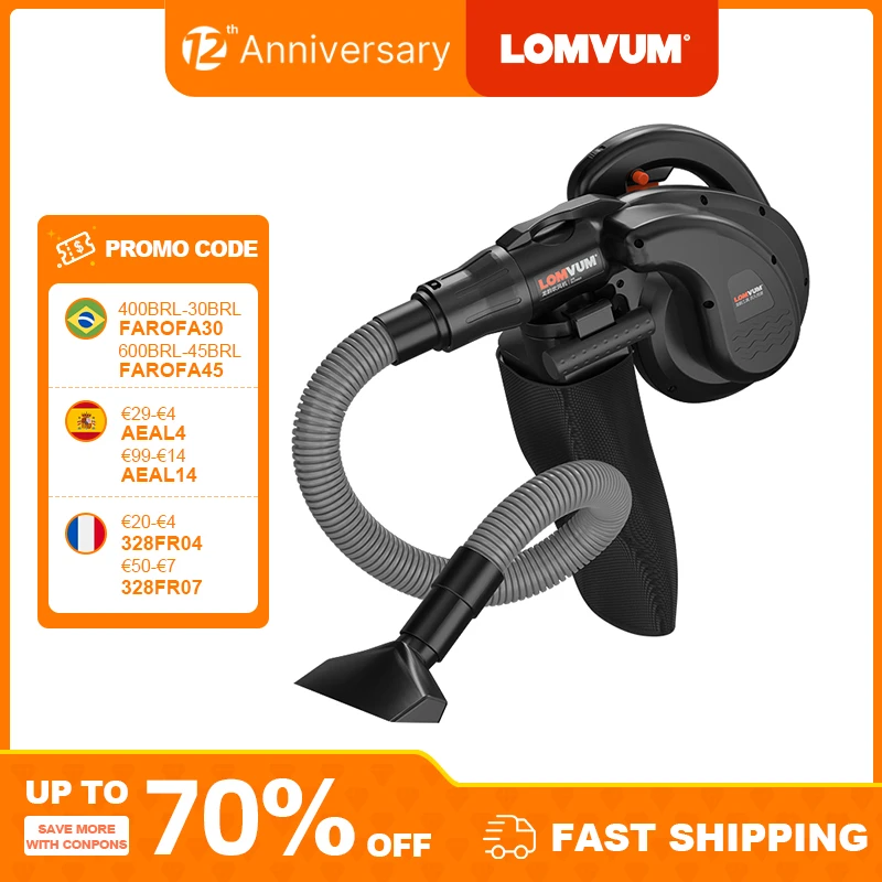 LOMVUM 1800W Air Blower Electric Handheld EU PLUG Computer Cleaning Blower Dust Vacuum Cleaner Home Car Cleaner Powerful 220V