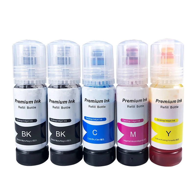 5pcs Ink for Epson L3150 EcoTank Printer L3110 L4150 L4160 ET-2750 3750 4700 4750 2700 2720 101 102 103 104 502 544 001 003