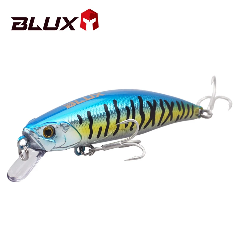 BLUX SPRINT 75SW Sinking Minnow Fixed Weight Fishing Lure 75mm 11G Wobbler Armed With BKK Hook Shore Rock Trout Bait Tackle