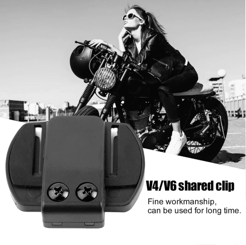 V6 V4 Helmet Intercom Clip Mounting Bracket Accessory for V6 V4 Full Duplex Motorcycle Bluetooth Intercom Headset BT Interphone