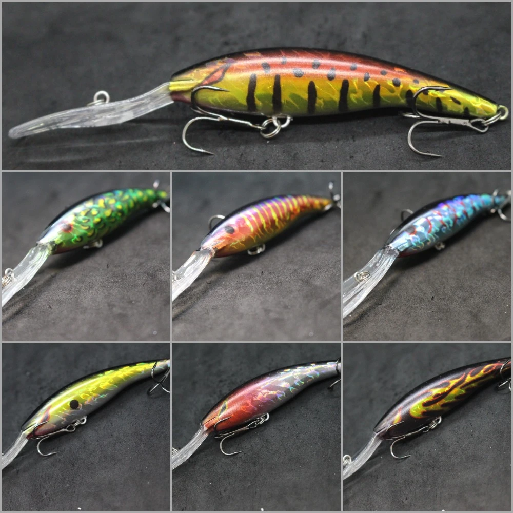 wLure 13cm 14.3g Deep Diving Tight Wobble Slow Floating Fishing Lure 2019 New Model High Quality ABS Construction M758
