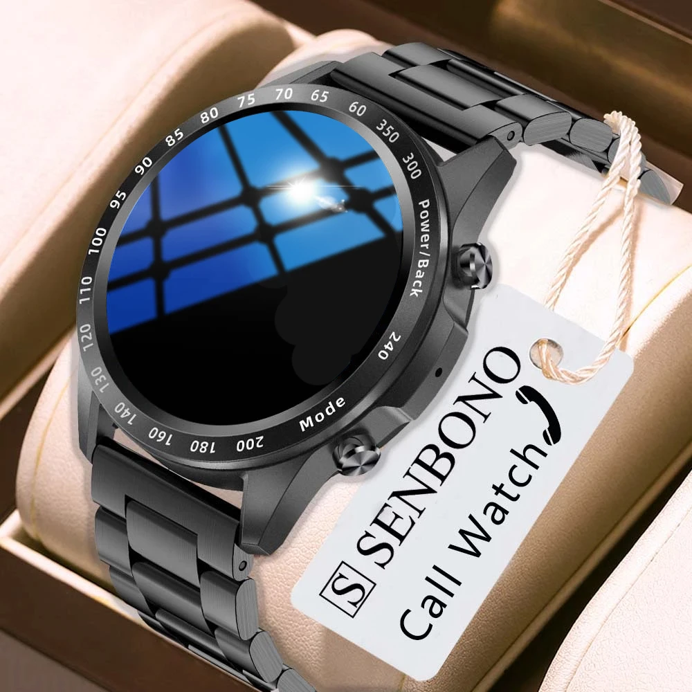 SENBONO MAX3 2021 New Men Smart Watch Women Full Touch Screen Dials Call Wistwatch TWS Music Player Fitness Tracker Smartwatch