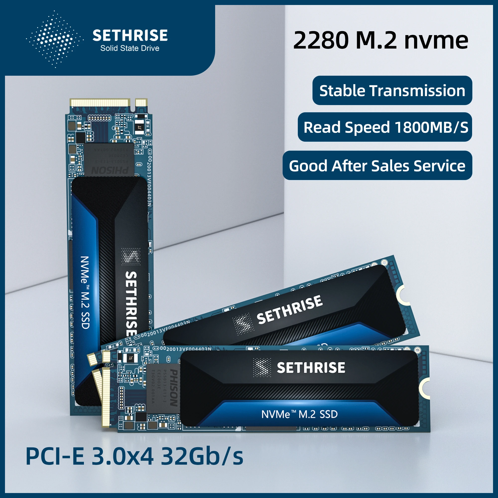 sethrise Internal SSD M2 nvme hard disk 256G/512G/1T solid state drive pci-e 3.0x4 for desktop and laptop