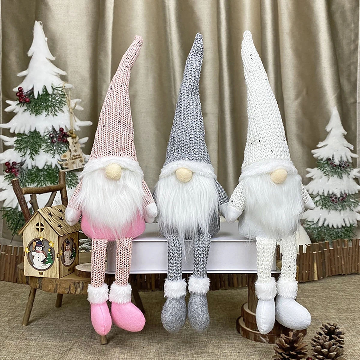 Christmas Doll Gnome Merry Christmas Decorations For Home 2021 Cristmas Ornament Xmas Navidad Gifts New Year 2022
