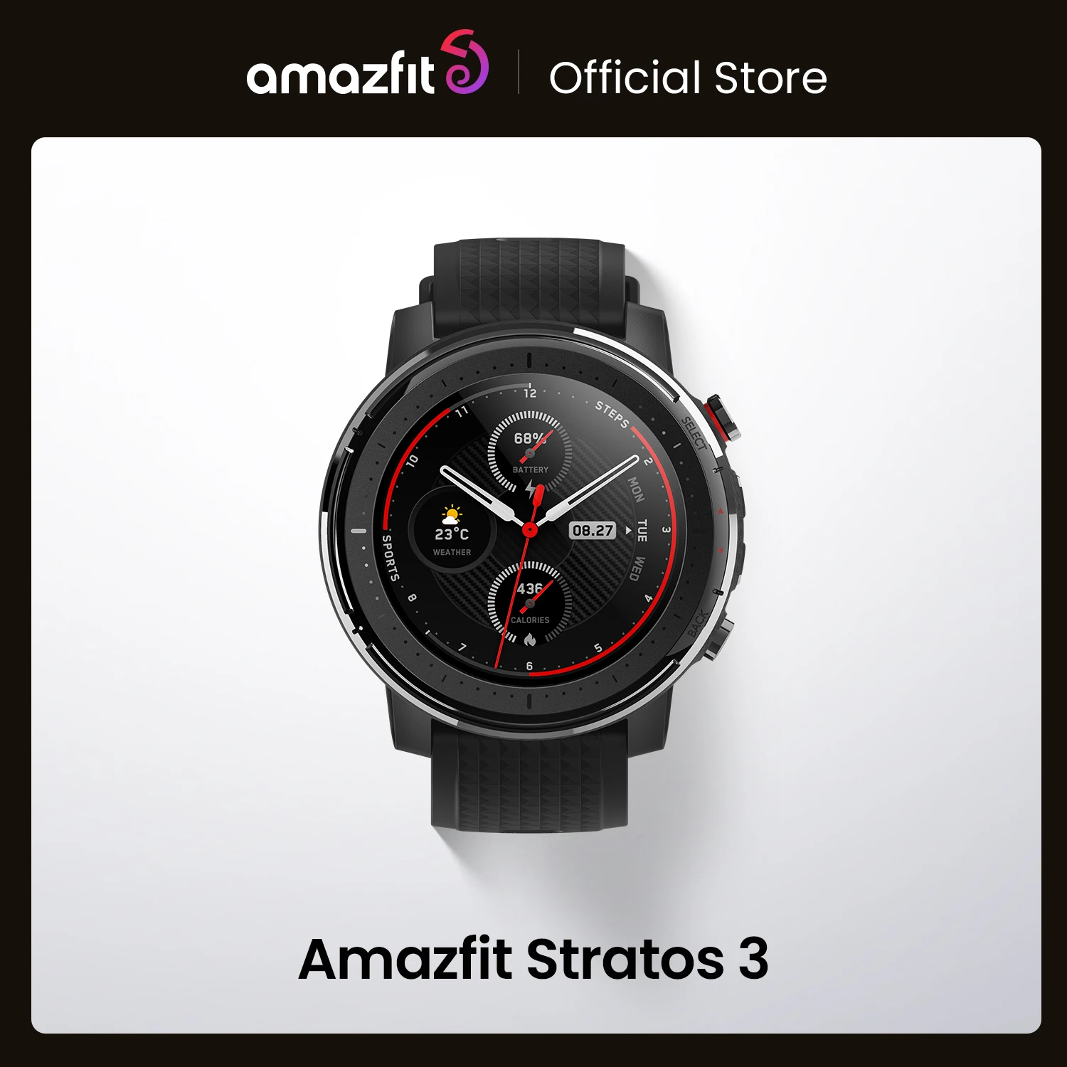 IN Stock Global Version New Amazfit Stratos 3 Smart Watch GPS 5ATM Music Dual Mode 14 Days Smartwatch For Android 2019