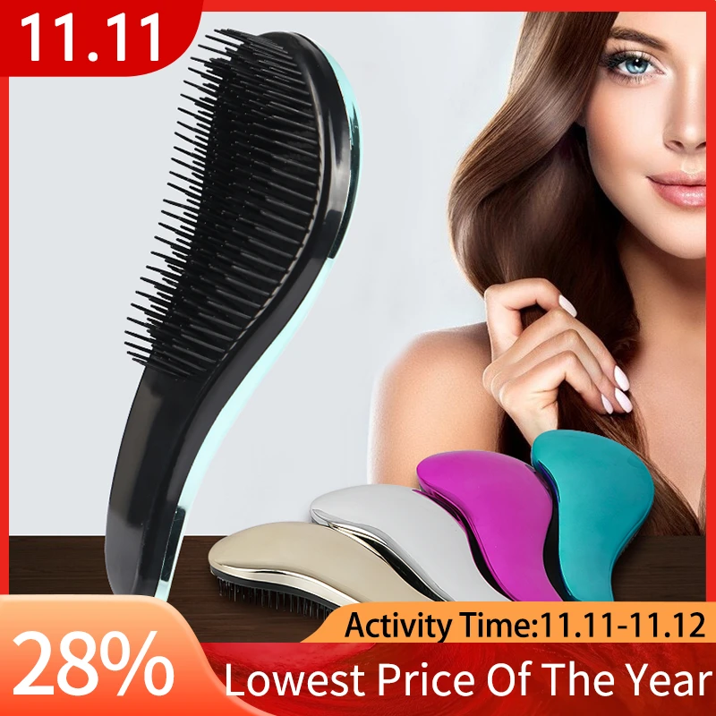 New TT Hair Brush Women,Designed Anti-static Detangler Hot Comb,Haircare Scalp,Reduce Hairloss,Styling Tool,Barber Accessories